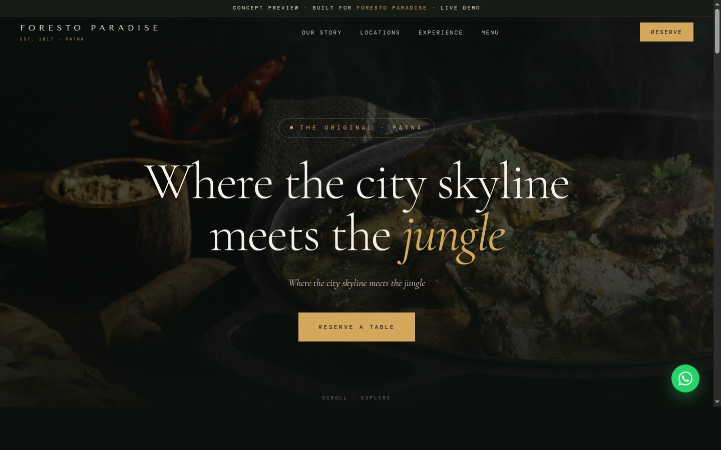 Screenshot of Foresto website