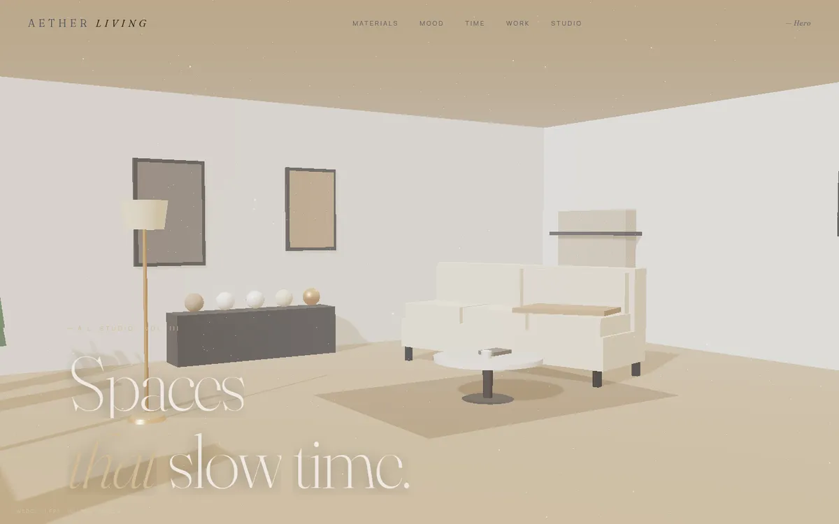 Aether Living — live interactive site