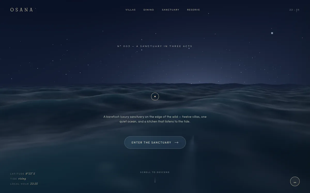 Osana Sanctuary — live interactive site